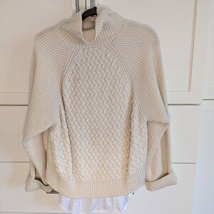 AllSaints Knit Layered Sweater Womens Medium Wool/Cashmere Sweater